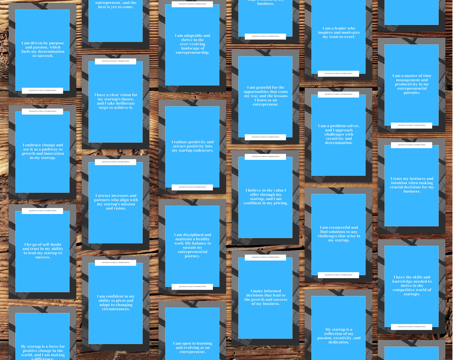 30 Business Startup Affirmation Cards