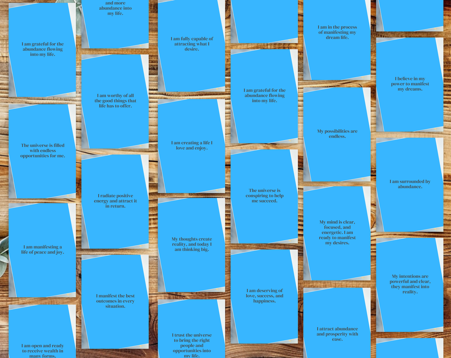 25 Manifestation Affirmation Cards
