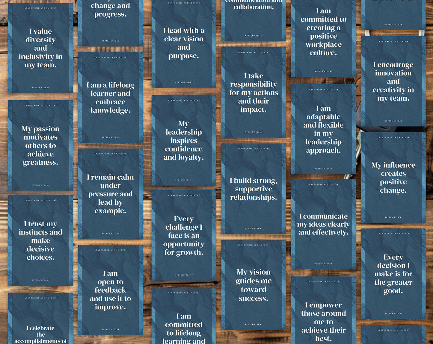 90 Mens Daily Affirmation Cards