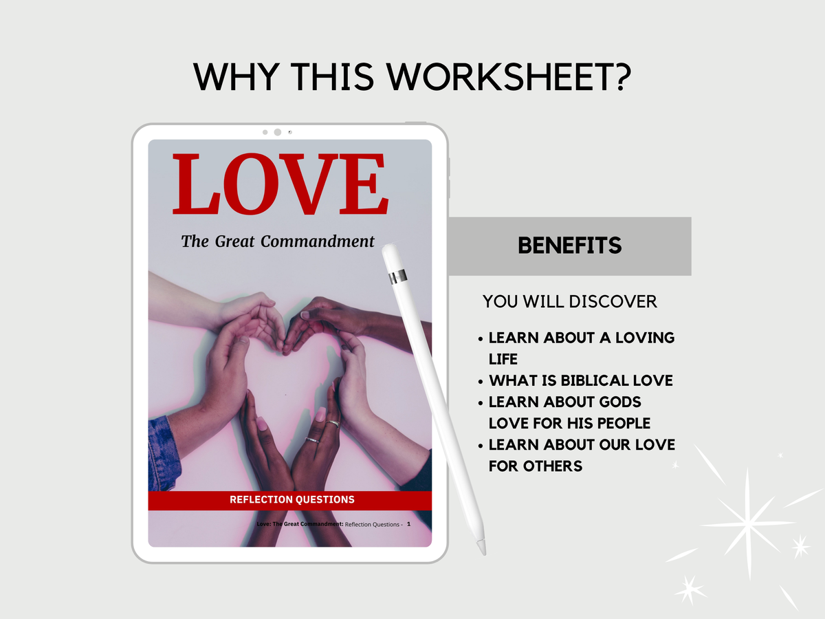 Great Commandment Bible Study Worksheet