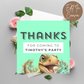 1st Birthday Thank You Tag