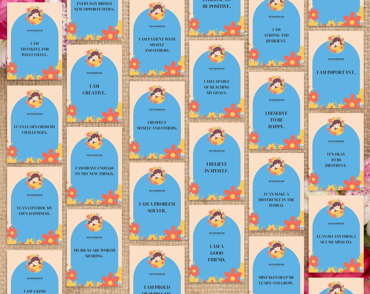 55 Motherhood Affirmation Cards