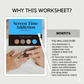Screen Time Addiction Worksheet