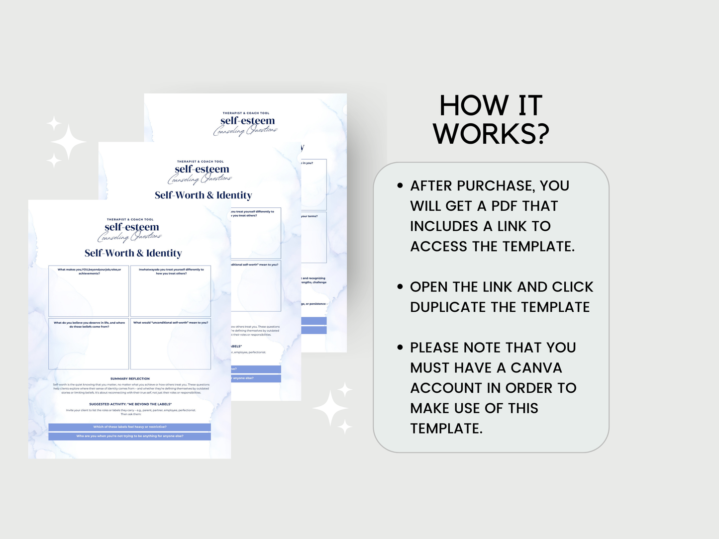 Self-Esteem Counselling  Questions