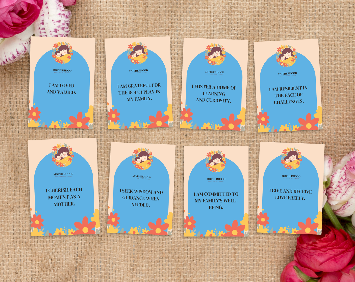55 Motherhood Affirmation Cards