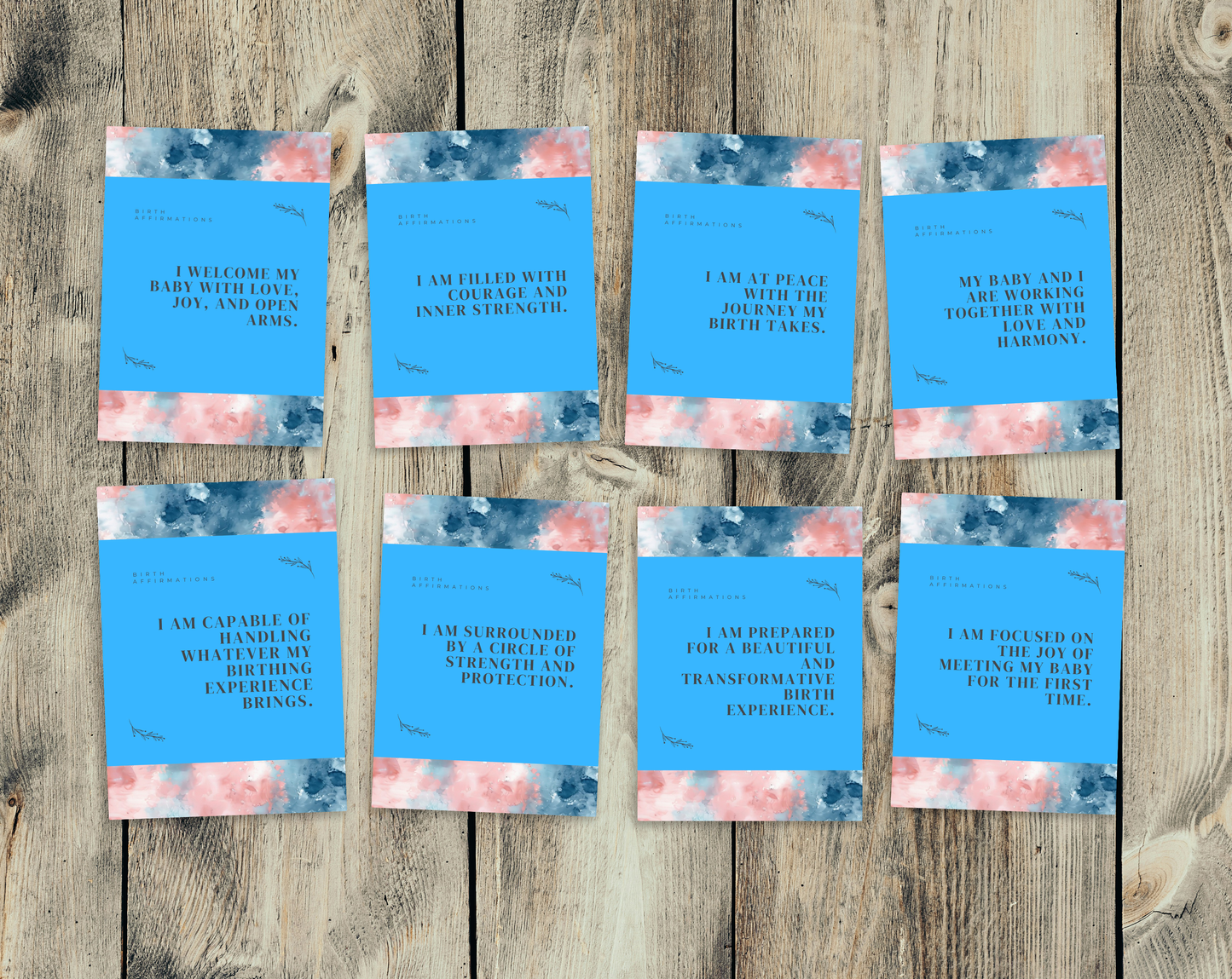 30 Birth Affirmation Cards