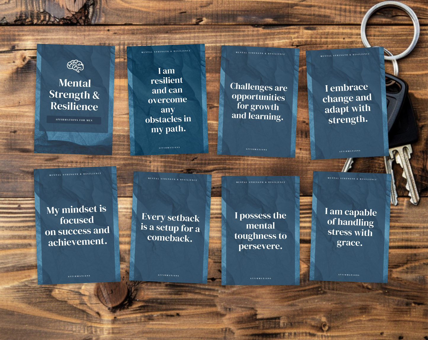 90 Mens Daily Affirmation Cards