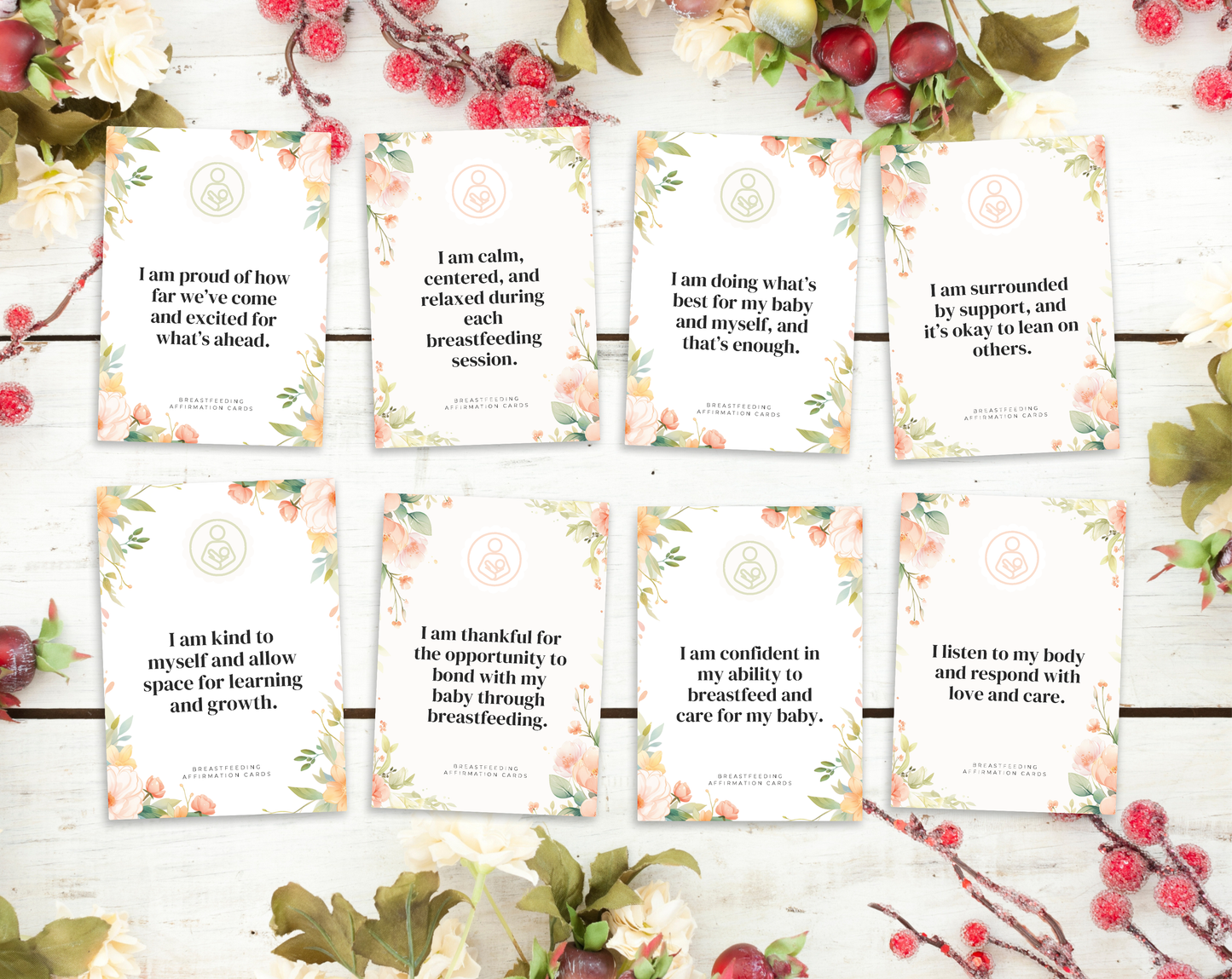 25 Breastfeeding Affirmation Cards