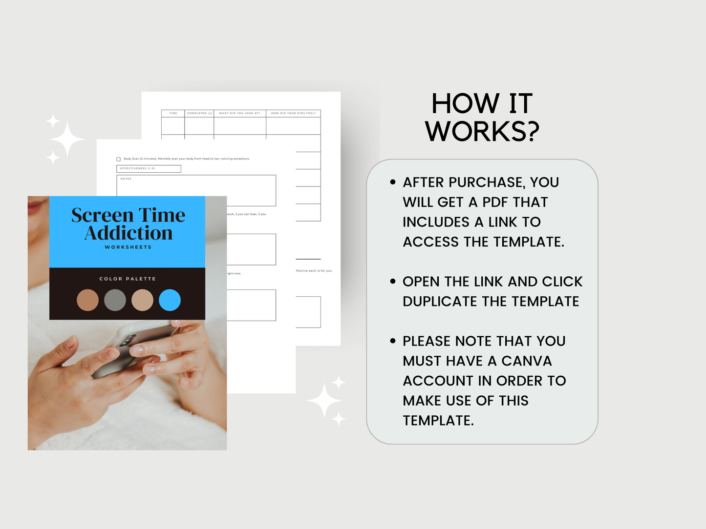 Screen Time Addiction Worksheet
