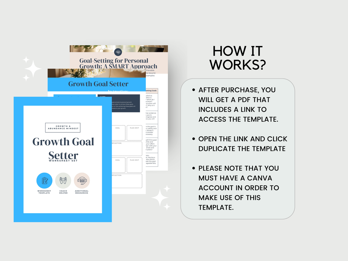 Growth Goal Setter Worksheets