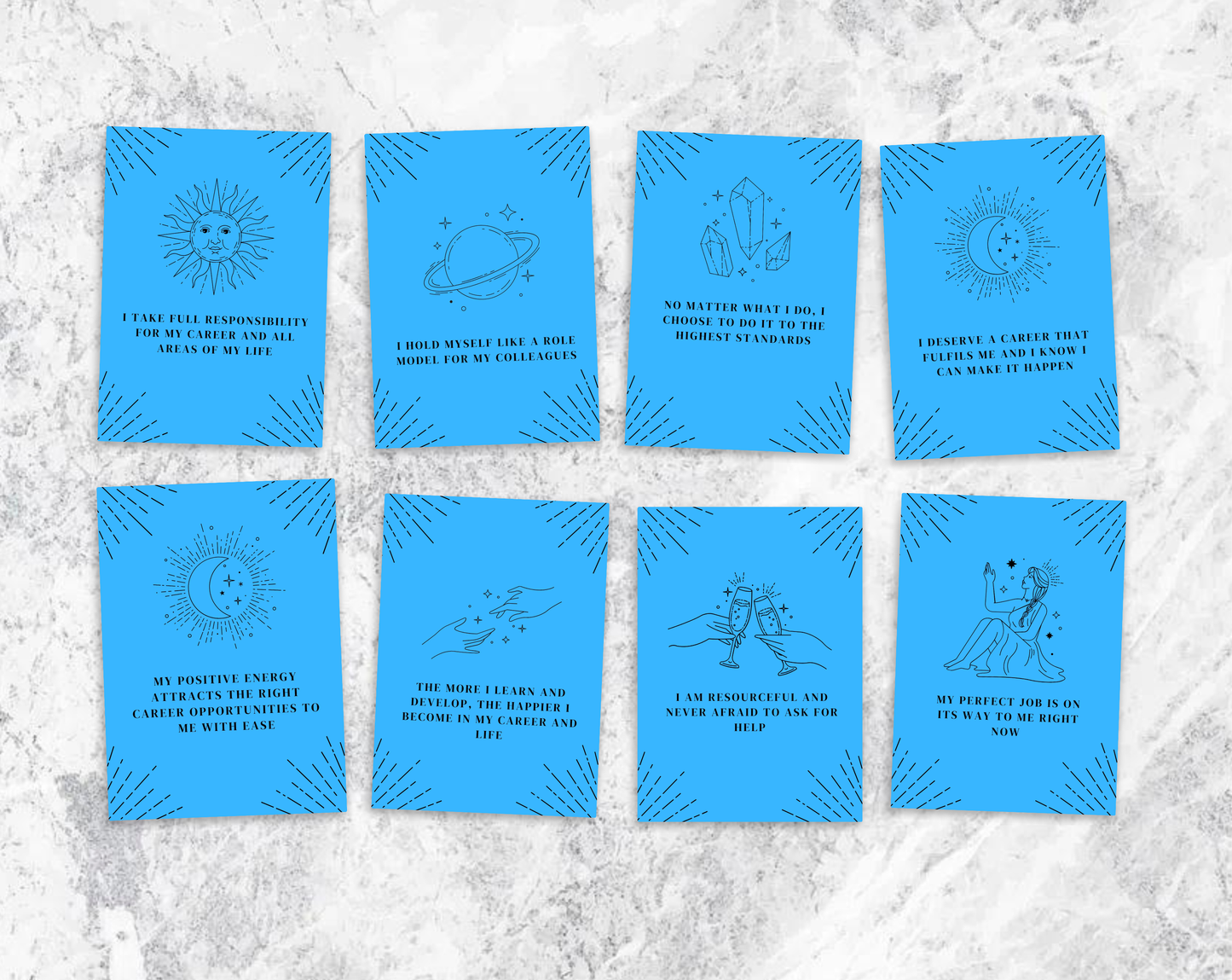 20 Confident Career Affirmation Cards