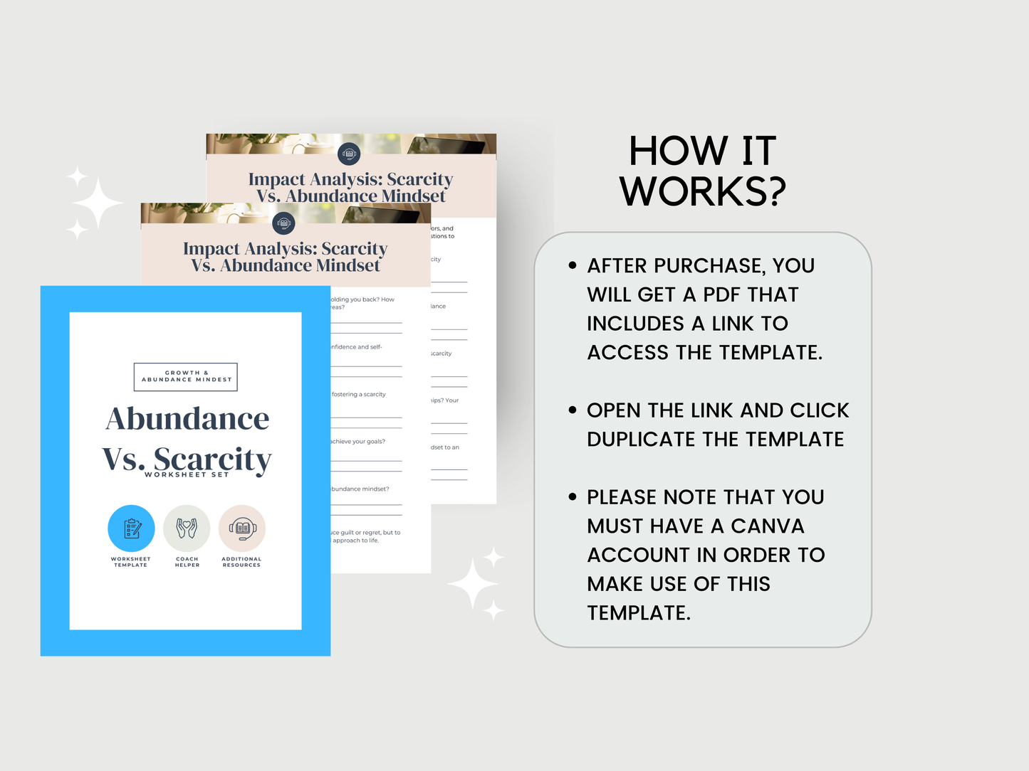 Abundance V Scarcity Worksheets