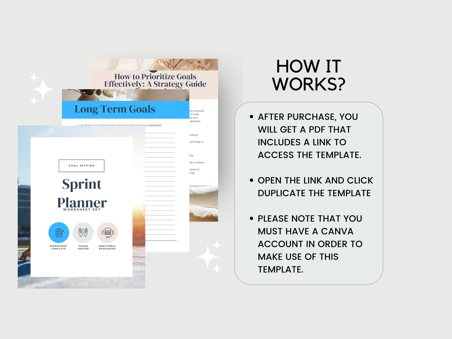Sprint Planner Worksheets