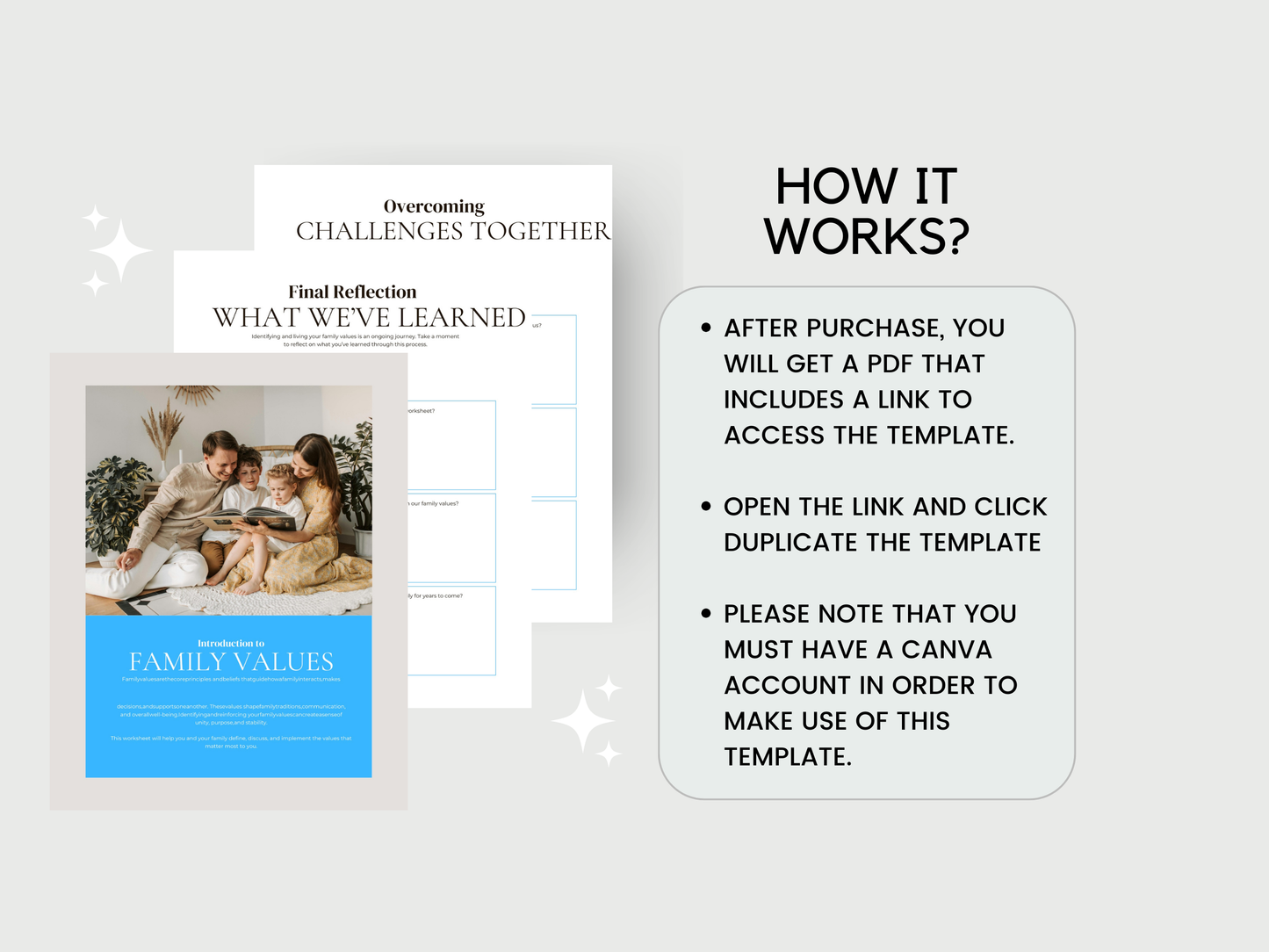 Family Values Worksheet