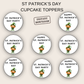 St Patrick's Day Cupcake Toppers