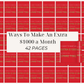 Ways To Make An Extra $1000 a Month