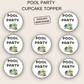 Pool Party Cupcake Topper