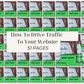 How To Drive Traffic To Your Website