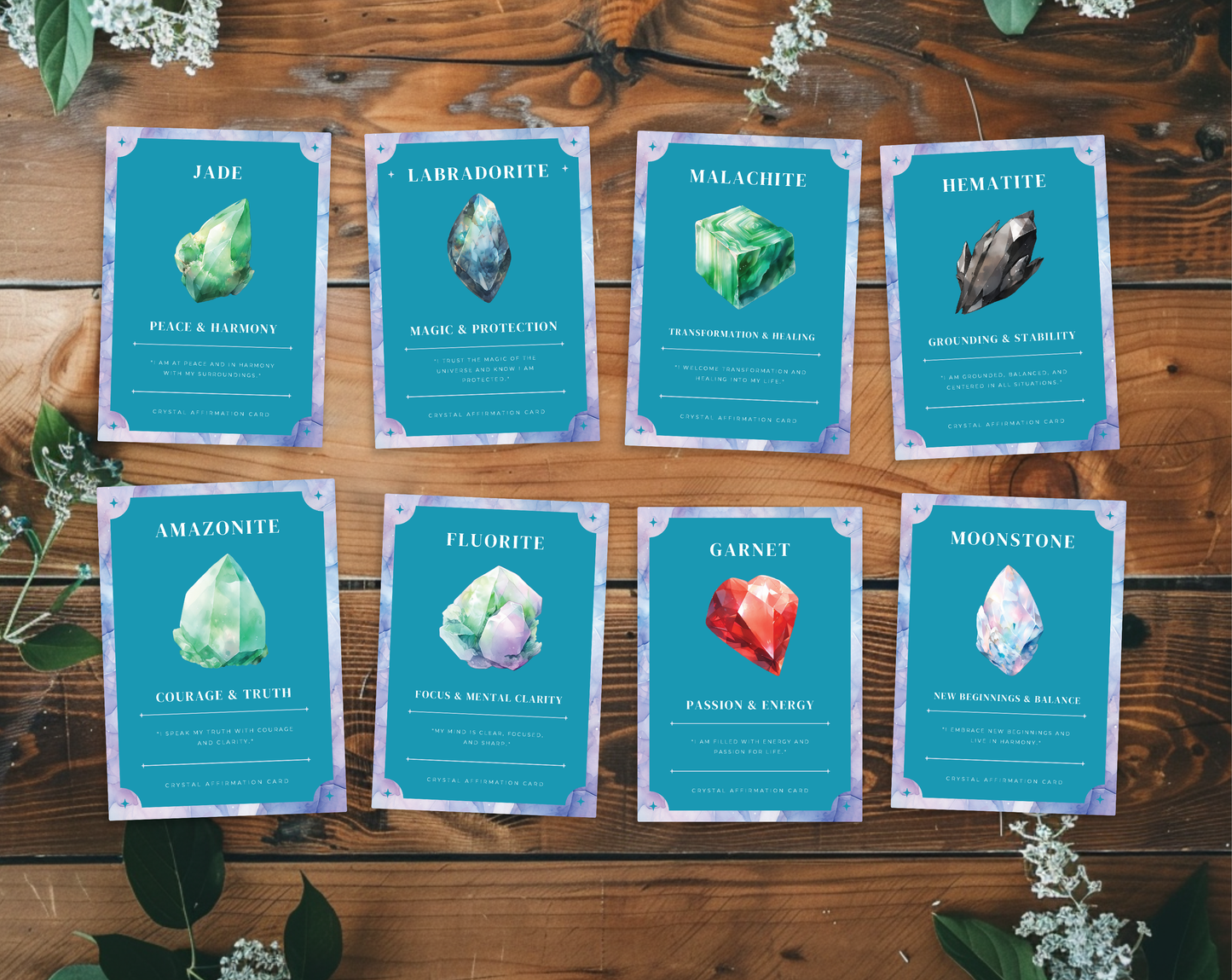 Crystal Affirmation Cards