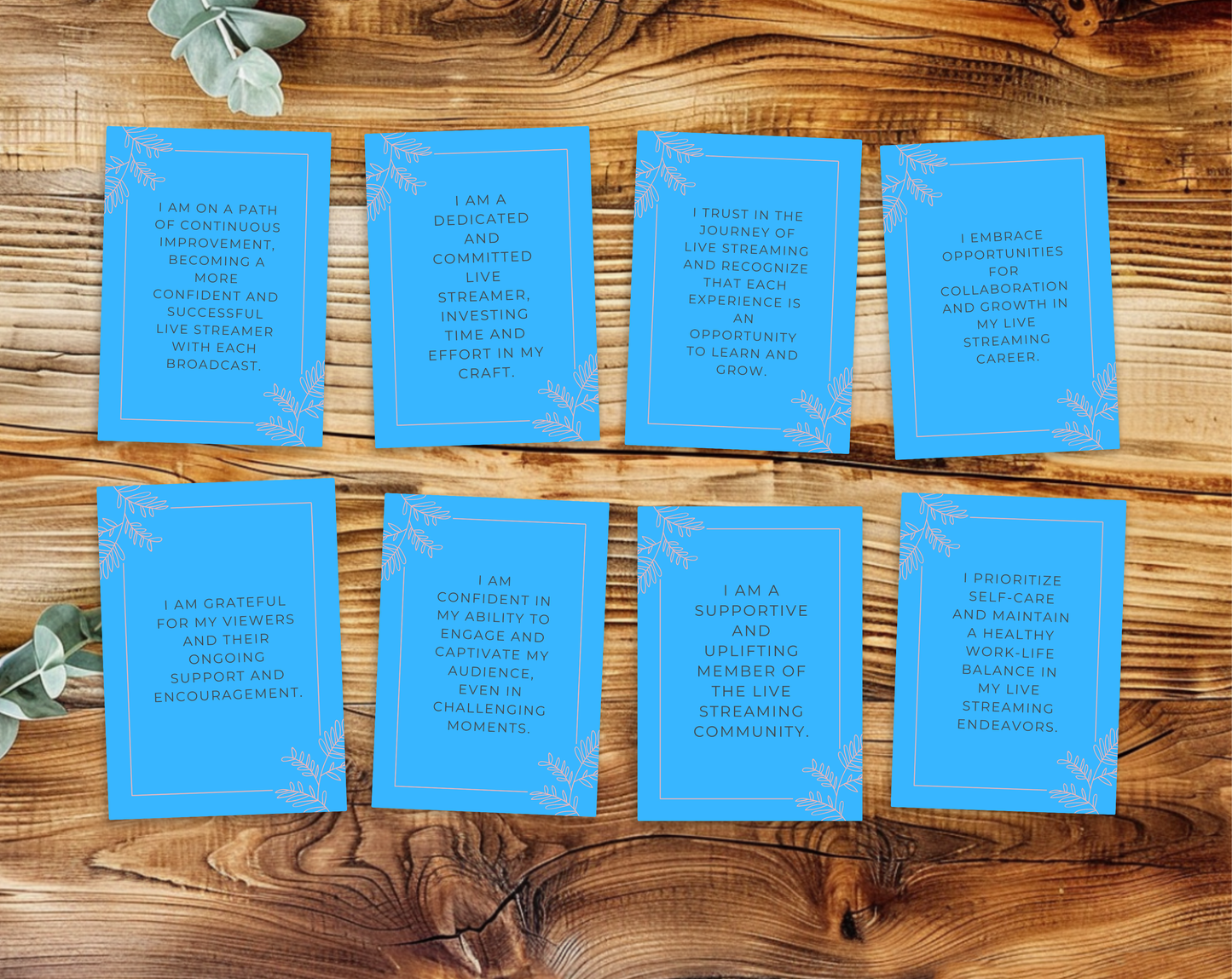 30 Streamer Affirmation Cards