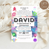 13th Birthday Invitation Male