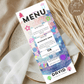 13th Birthday Menu