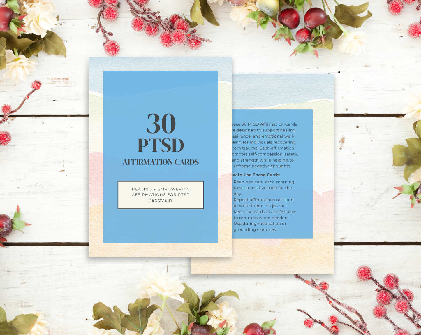 30 PTSD Affirmation Cards