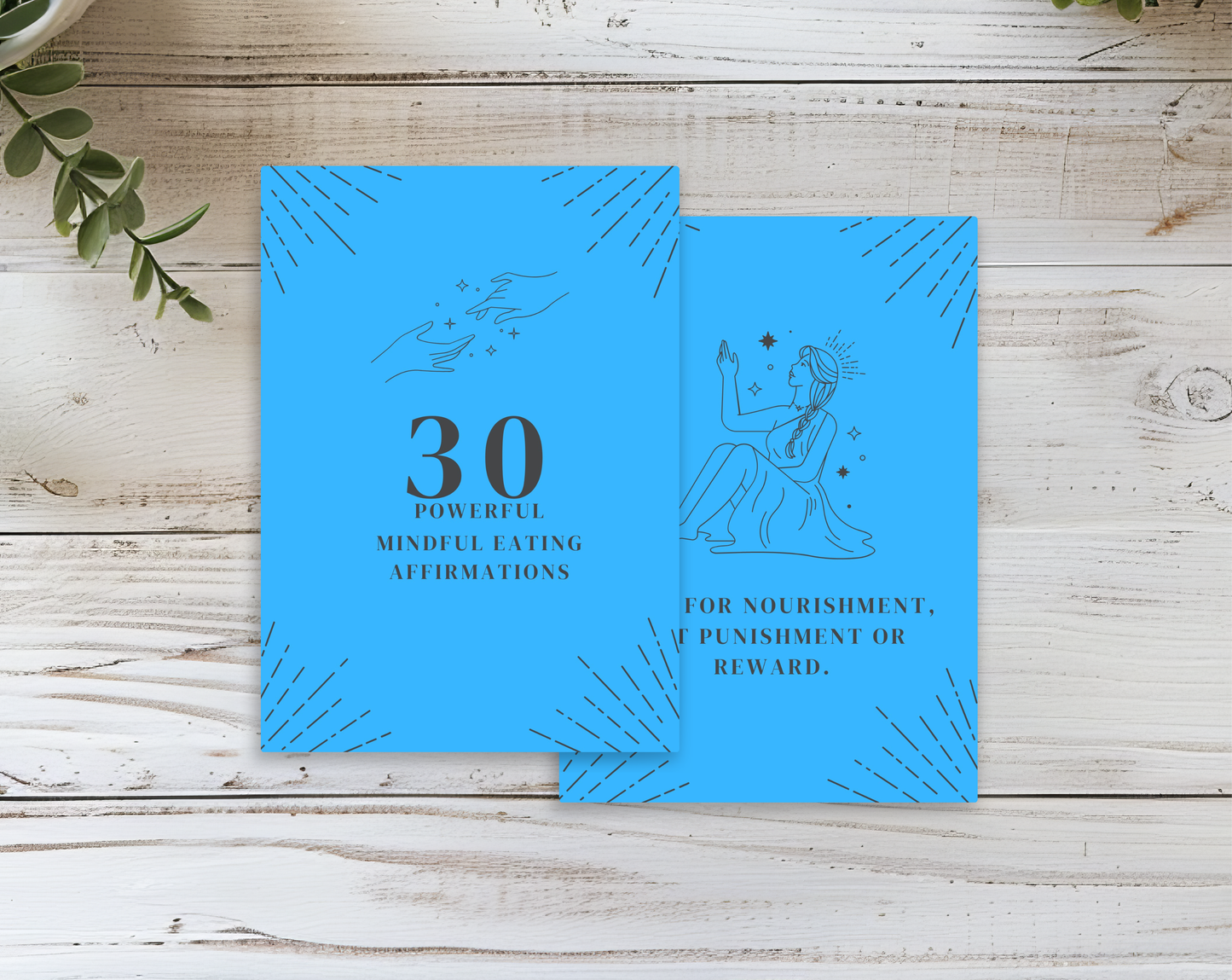 30 Mindful Eating Affirmation Cards