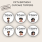 5th Birthday Cupcake Toppers Boy