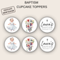 Baptism Cupcake Toppers