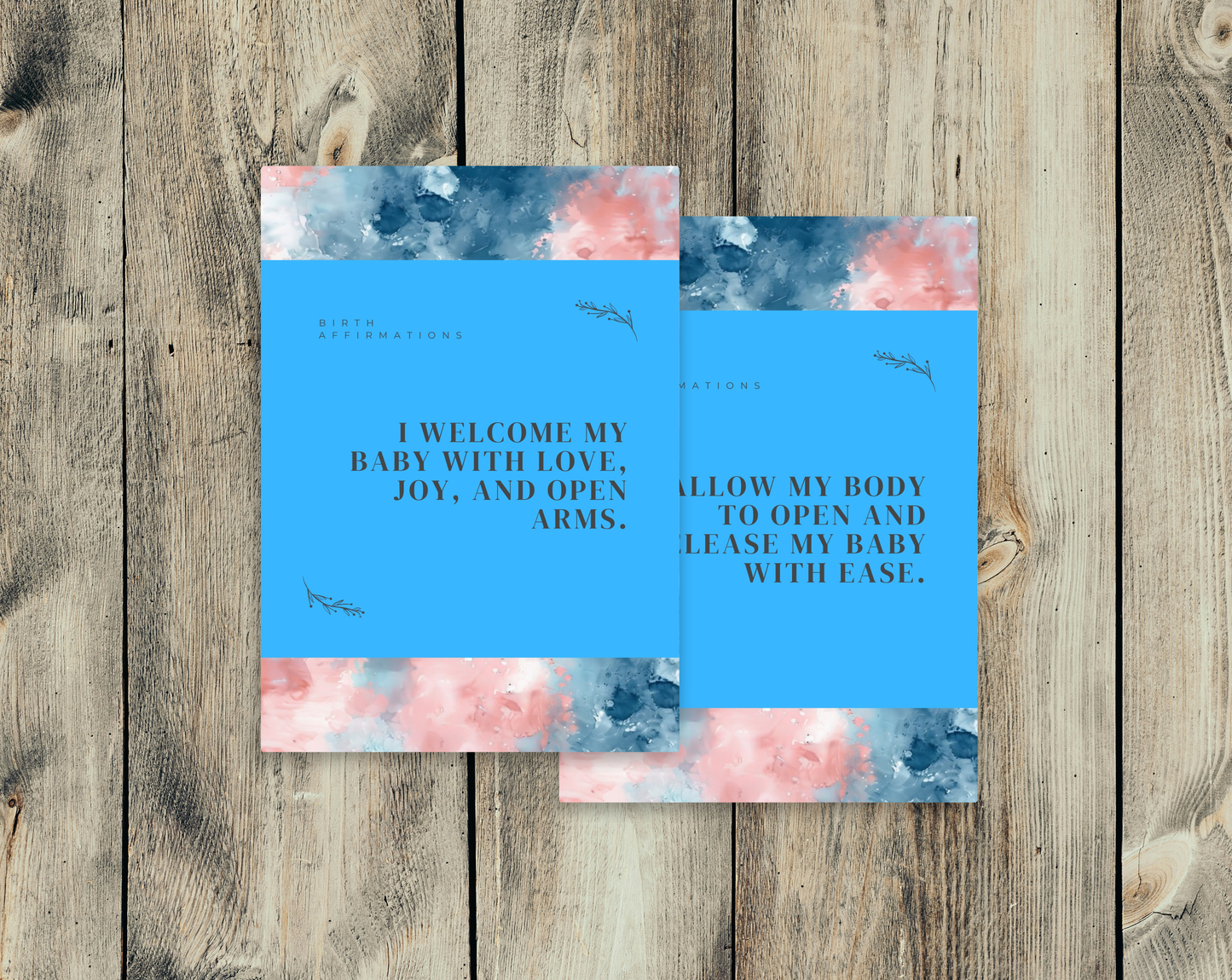 30 Birth Affirmation Cards