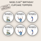 60th Birthday Cupcake Toppers Man