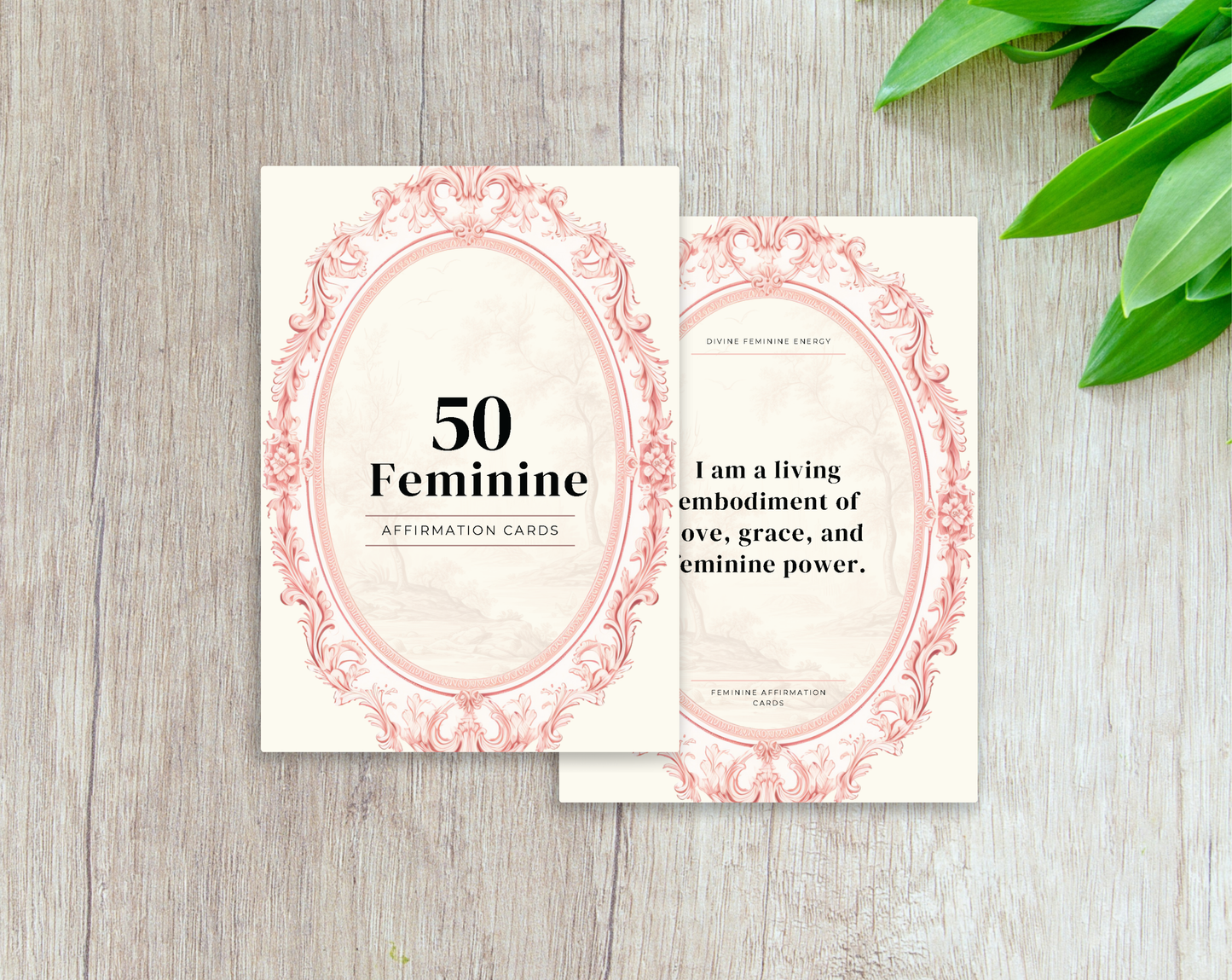 50 Feminine Affirmation Cards