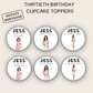 30th Birthday Cupcake Toppers Woman