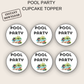 Pool Party Cupcake Topper
