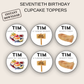 70th Birthday Cupcake Toppers Man