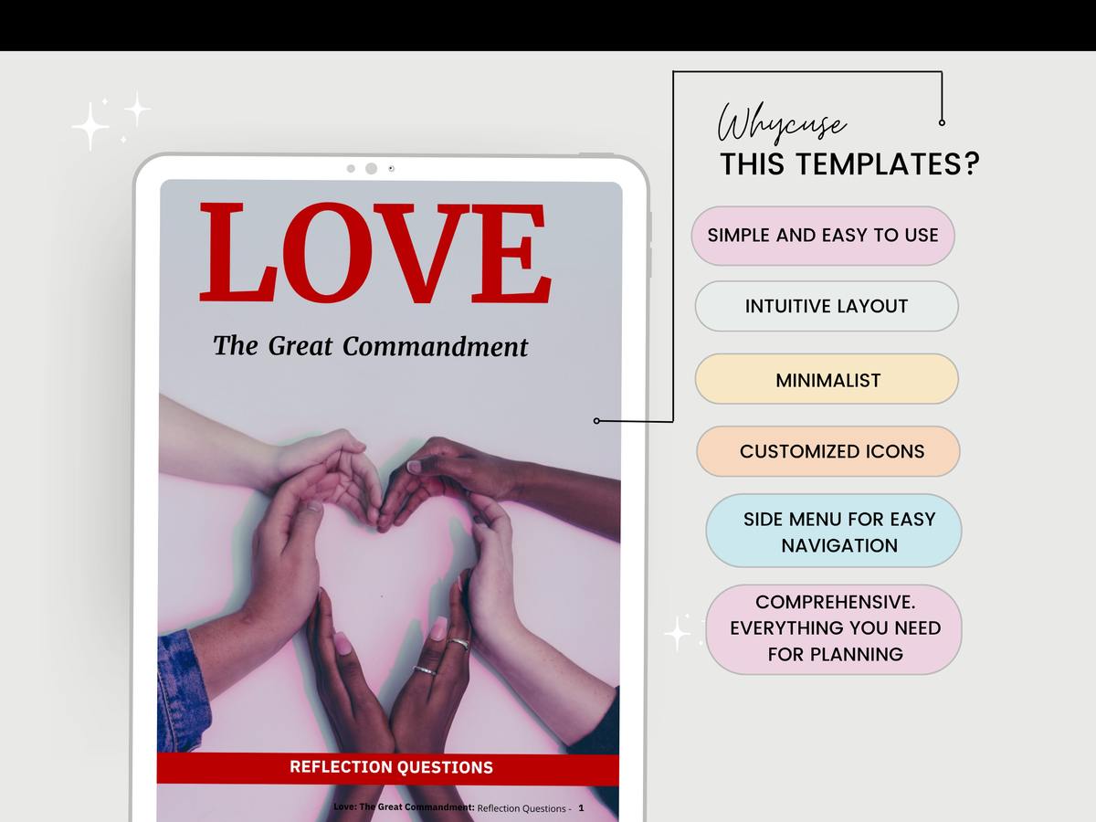 Great Commandment Bible Study Worksheet