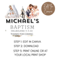 Michael's Baptism Thank You Tag