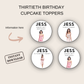 30th Birthday Cupcake Toppers Woman