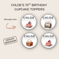 70th Birthday Cupcake Toppers Girl