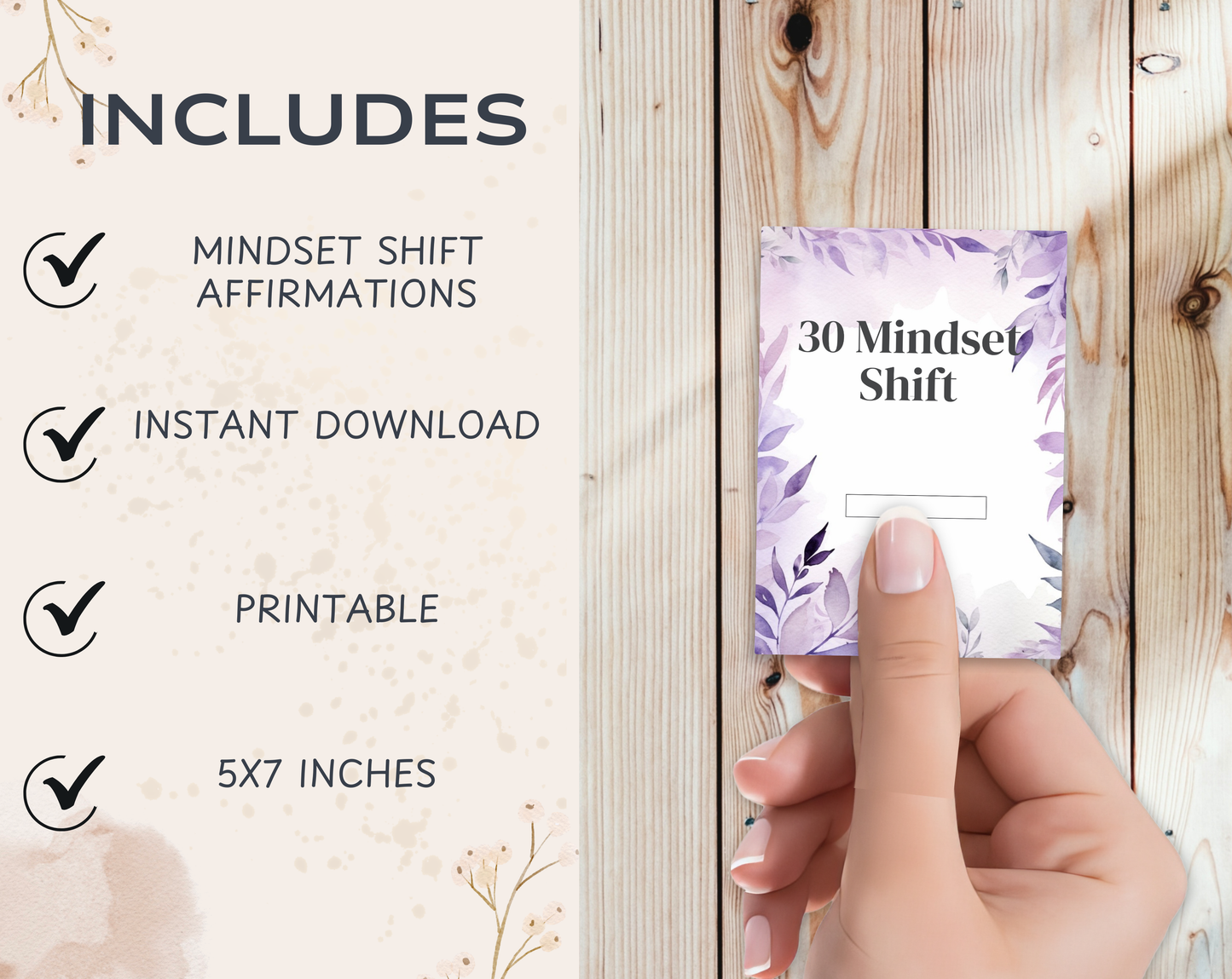 Mindset Shift Affirmation Cards