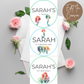 1st Birthday Cupcake Toppers Girl