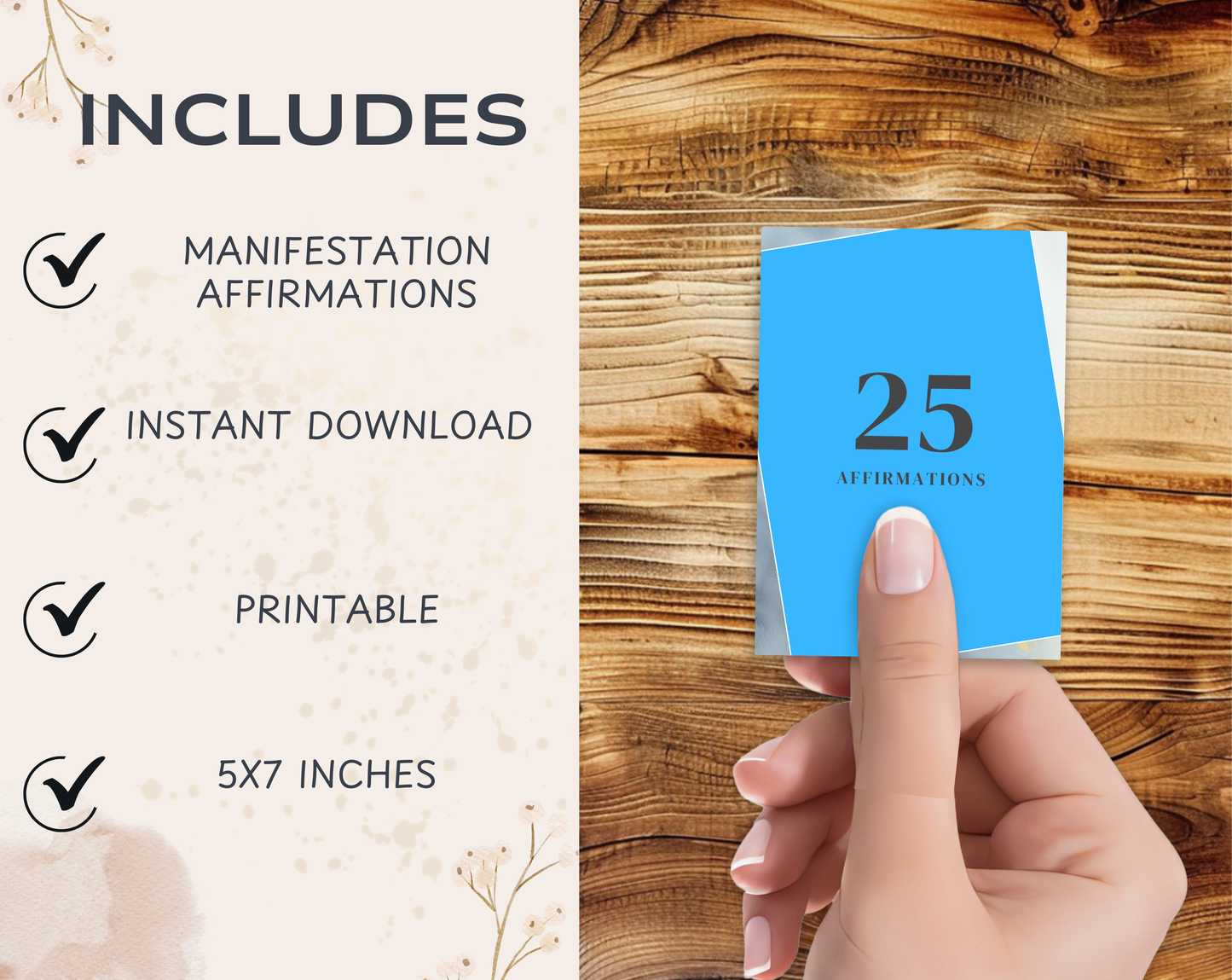 25 Manifestation Affirmation Cards