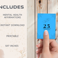 25 Mental Health Affirmation Cards