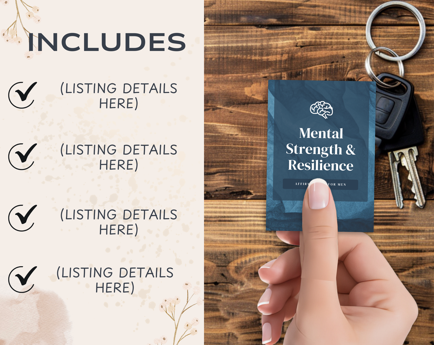 90 Mens Daily Affirmation Cards