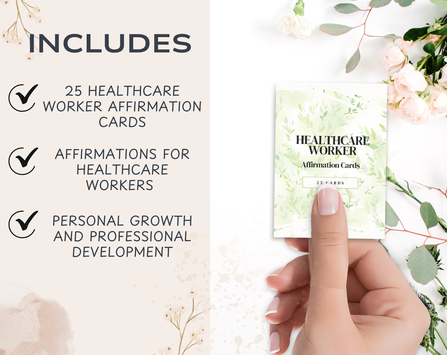 25 Healthcare Worker Affirmation Cards
