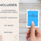 30 Networking Affirmation Cards
