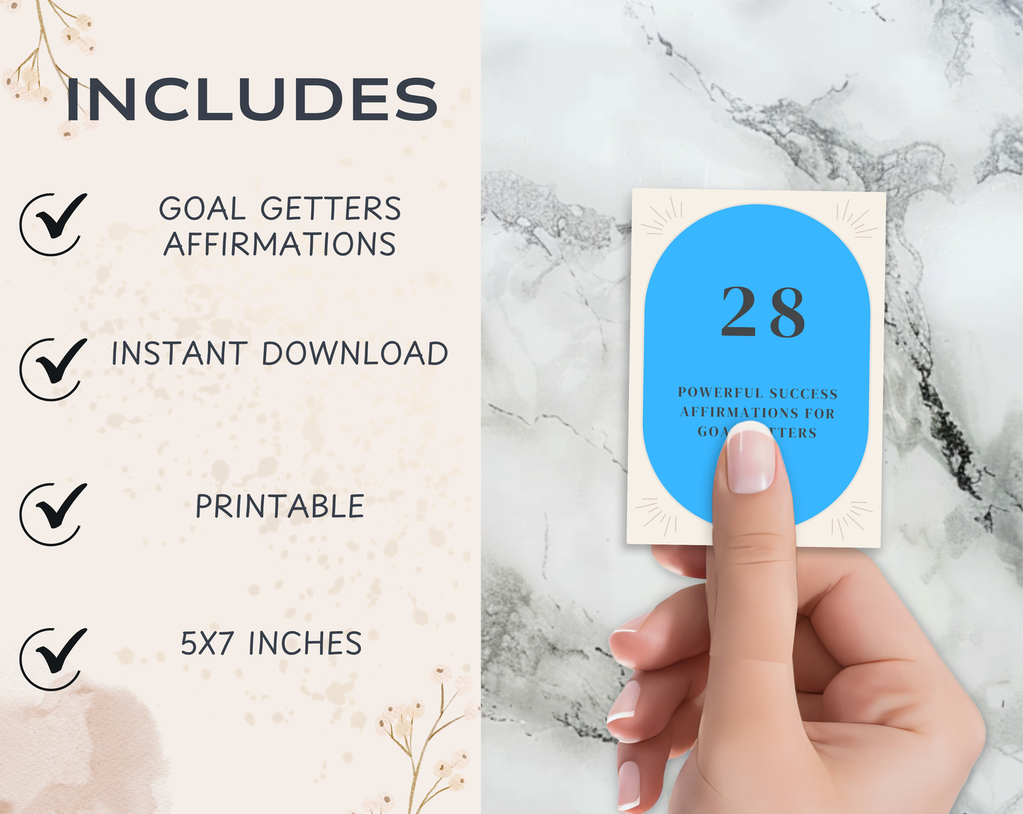 28 Goal Getter Affirmation Cards