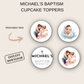 Baptism Cupcake Topper Boy
