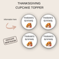 Thanksgiving Cupcake Topper